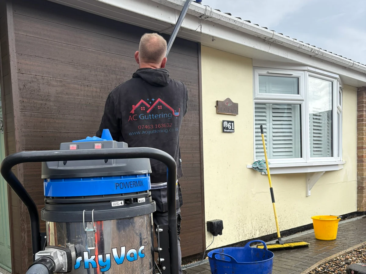 Pressure washing results, Lowestoft