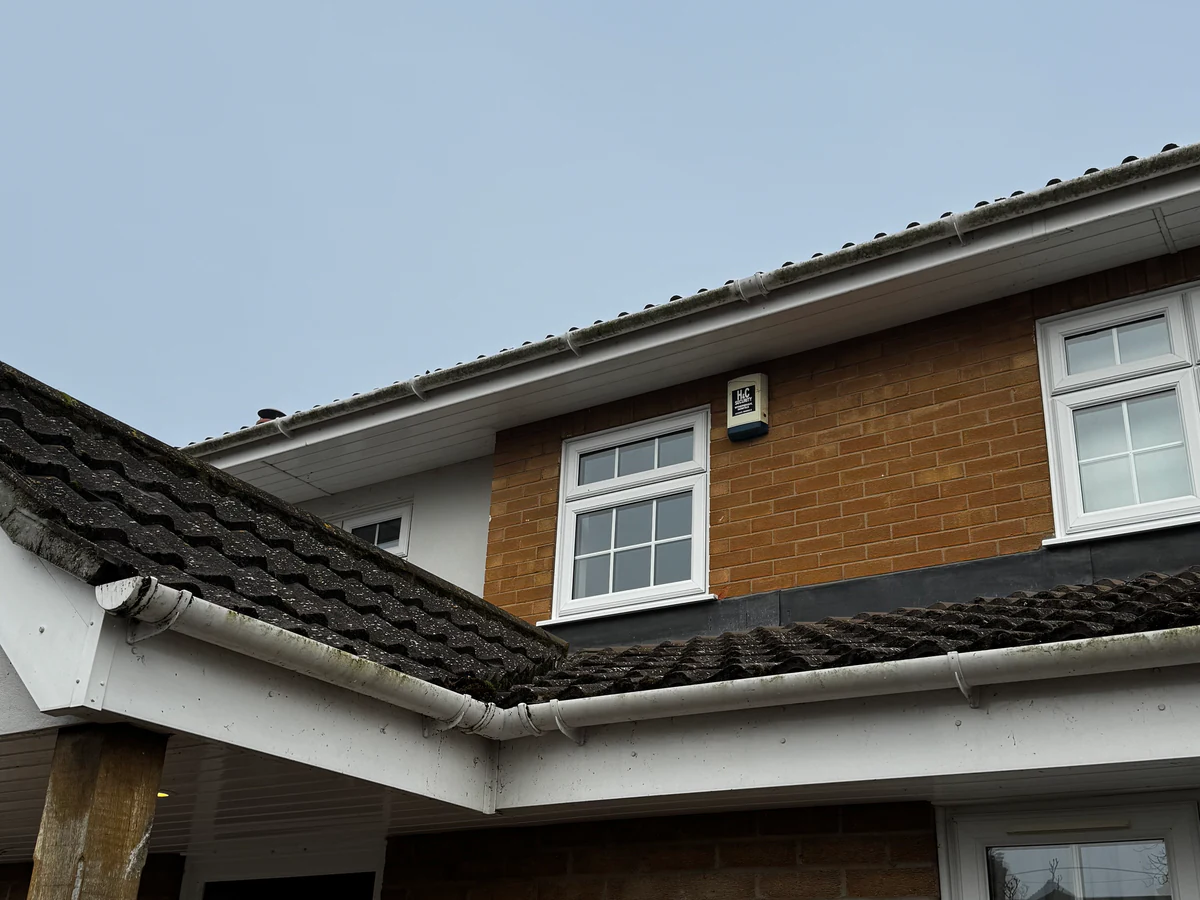 Full property exterior before cleaning
