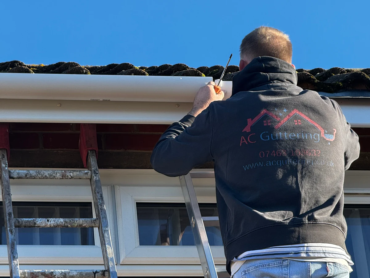Larger gutter repairs and new gutter installation